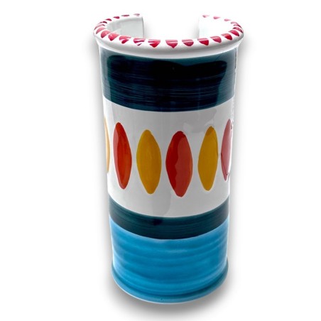 sicilian handmade Glass Holder Solunto de simone pottery sicilian handmade Glass Holder Solunto de simone pottery